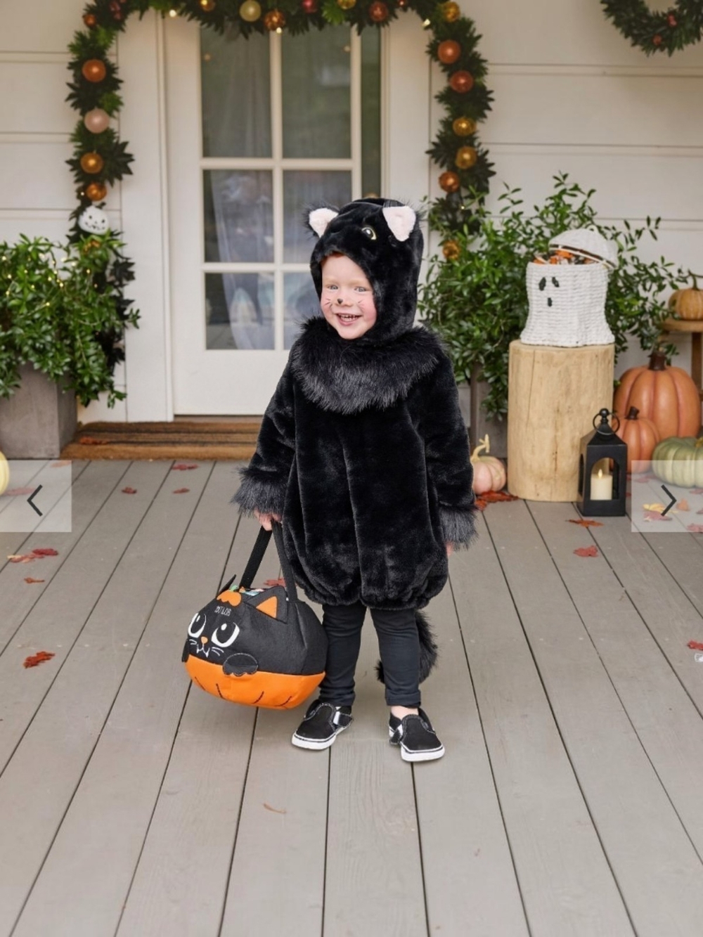 Pottery Barn Kids Boys Girls Black Cat Halloween Costume Size 3t